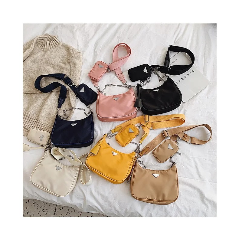 

Retro Shoulder Bag For Women Female Small Subaxillary Bags Casual Retro Mini Shoulder Bag Bella Trendy Vintage Nylon Handbag