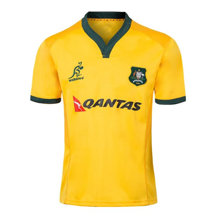 

Australia Wallabies 2018/19 Qantas airway Mens Rugby Jersey free shipping