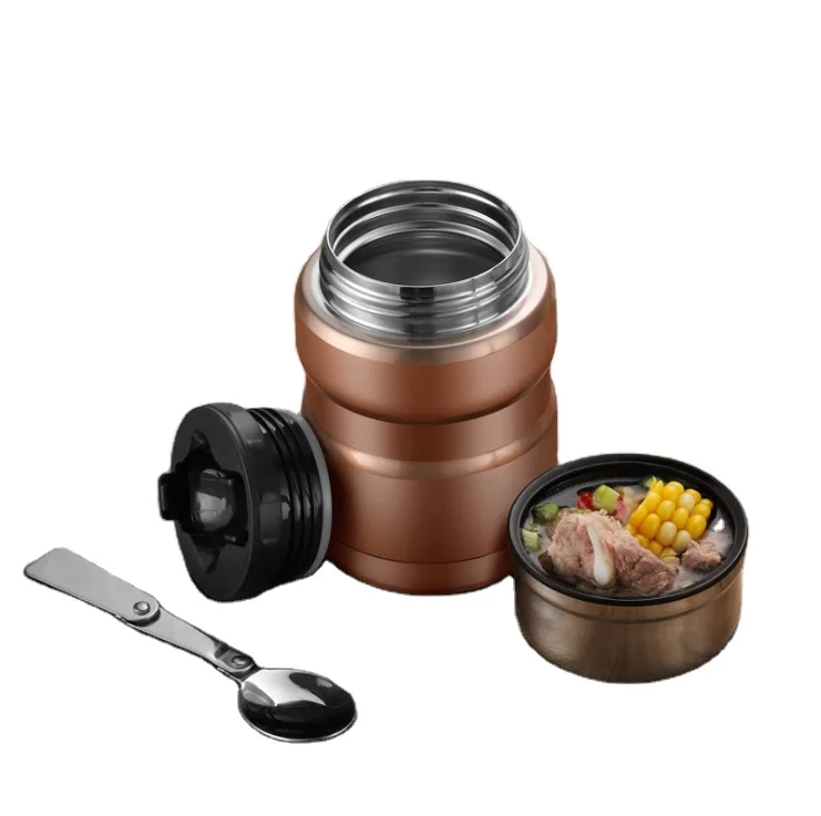 

Flask Double Wall Hot Food Flask Stainless Steel Vacuum Thermos Vacuum Insulated Thermo Food Jar flask vacuum, In picture or customized