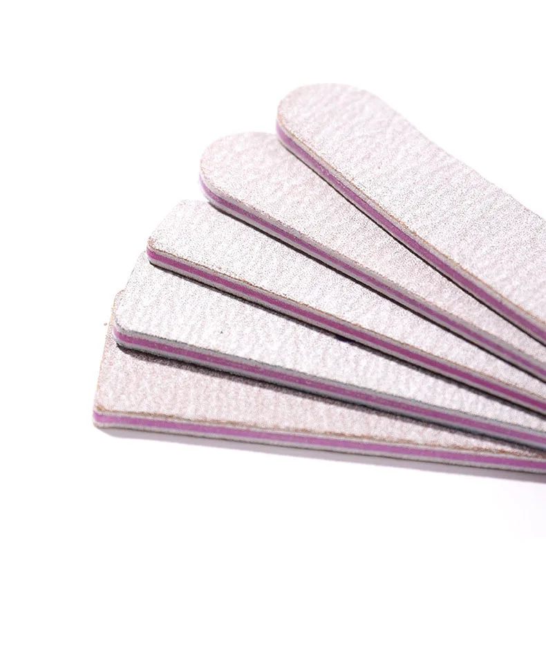 na0351专业强力砂纸指甲锉100/180砂砾半月磨砂板块锉美甲美甲工具