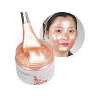 

Facial Remove Blackhead 24K Gold Crystal Gel Clay Rose Petal Face Peel Off Mask