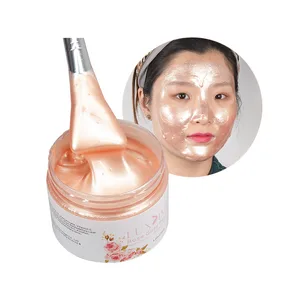 Facial Remove Blackhead 24K Gold Crystal Gel Clay Rose Petal Face Peel Off Mask