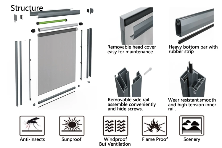 Electric Roller Blinds And Curtain Track Component Buy Motorized