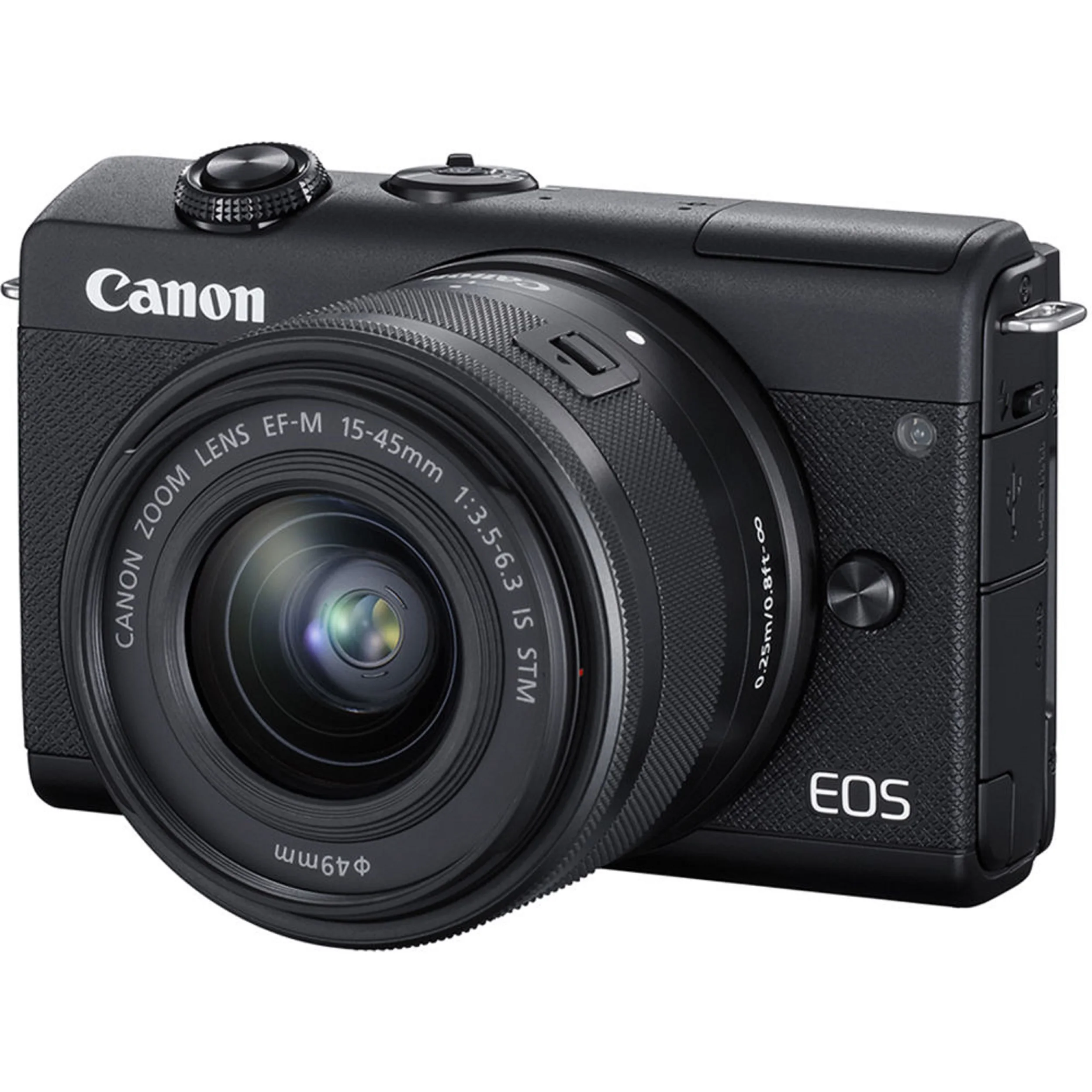 

Canon EOS M200 Black Mirrorless Digital Camera with EF-M 15-45mm F3.5-6.3 IS STM Lens (Black)