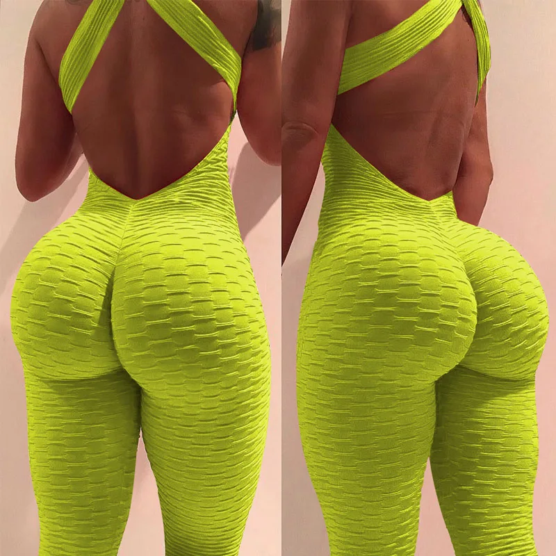 

New Arrival Multicolor Sportswear Butt Lifting Joggers Ruched 1 Piece Workout Leggins 1 Piece Plus Size Yoga suit Women, 14 colors