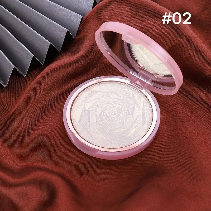 Rose Flower Translucent Highlight Powder Ginger Brightening Powder Cake