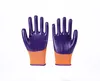 Competitive Price Most Popular Adult Use Promotional Polyester Construction Nitrile Coated Working Gloves