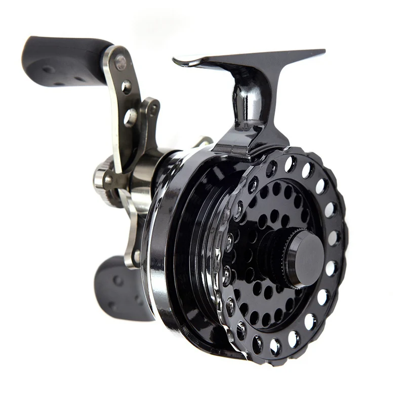 

leo high quality 4+1BB cnc classic china fly fishing reels raft reel, Black