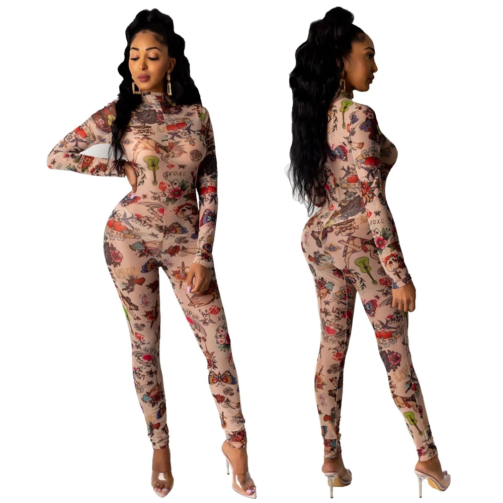 

EB-2021011854 2021 Women Clothing Fashion Summer Bodycon Jumpsuits Pants Girls' Winter Clothes One Piece Jumpsuits For Ladies