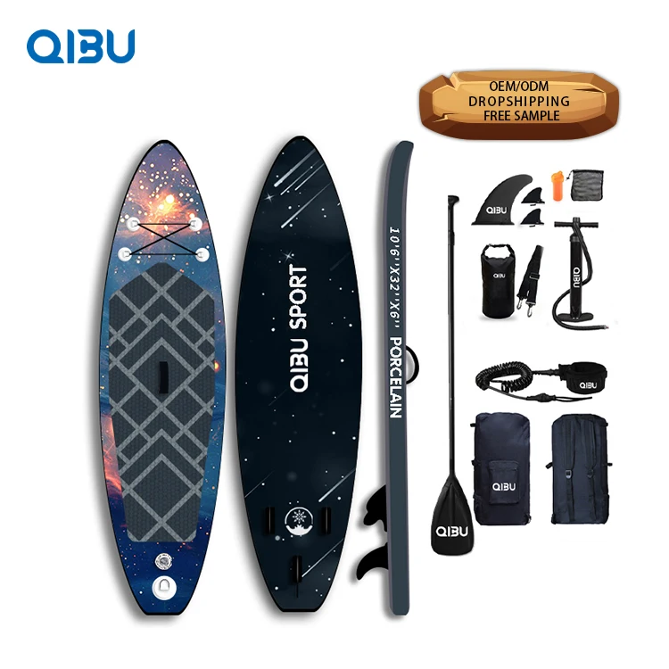 

QIBU 10'6"*X32"X6" factory custom sup race wakeboard tower surfboard., Customized color