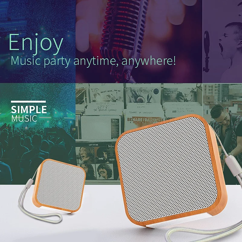 A70 Mini Portable Wireless Bluetooth Speaker Support SD Card Radio AUX Stereo Handsfree Call Speaker Subwoofer for Mobile Phone - ANKUX.COM