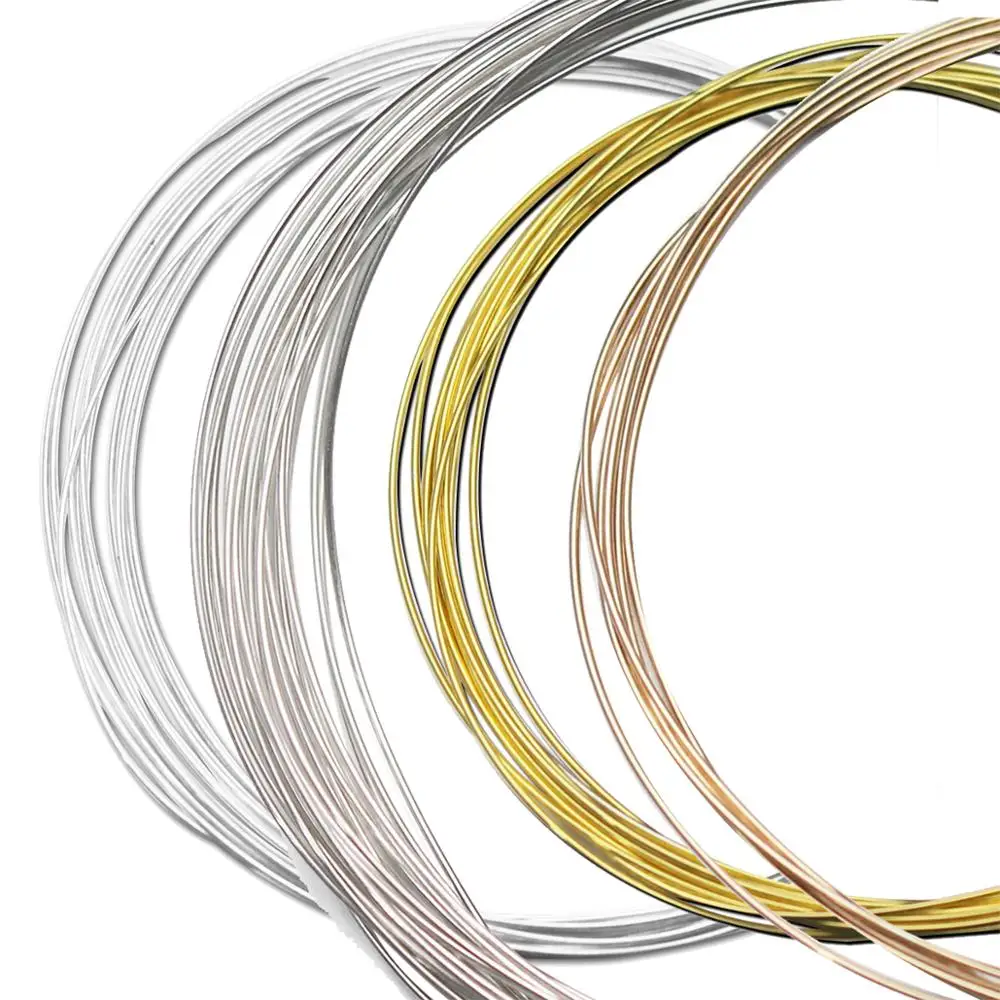 

925 Pure Sterling Silver Wire for Jewellery 0.5mm 0.7mm, Silver plated,14k gold plated , rose gold plated , platinum plated