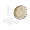Transparent Plastic Easel for Dish Clear Acrylic Plate Stand Lucite Plate Easel Holder For Display