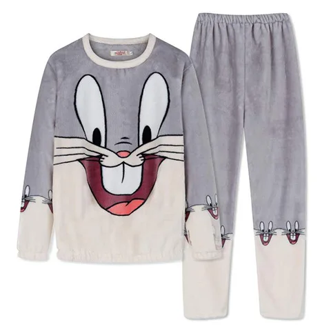 

Hot sale woman flannel pajamas teen girl nightclothes winter autumn woman sleepwear leisure wear two-pieces sets, 21 colors available