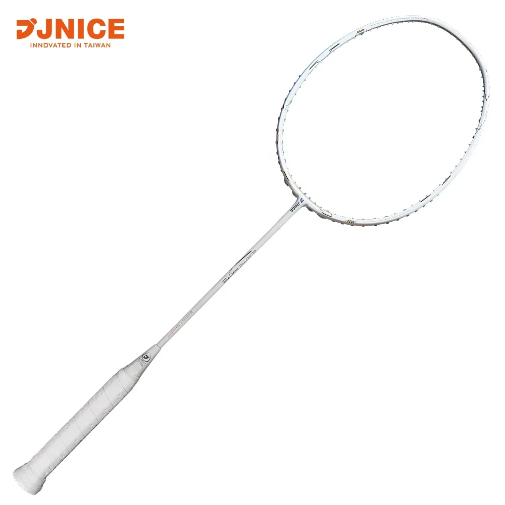 

JNICE brand new design anti-shock technology ELASTIC AIR 73 badminton racket, White