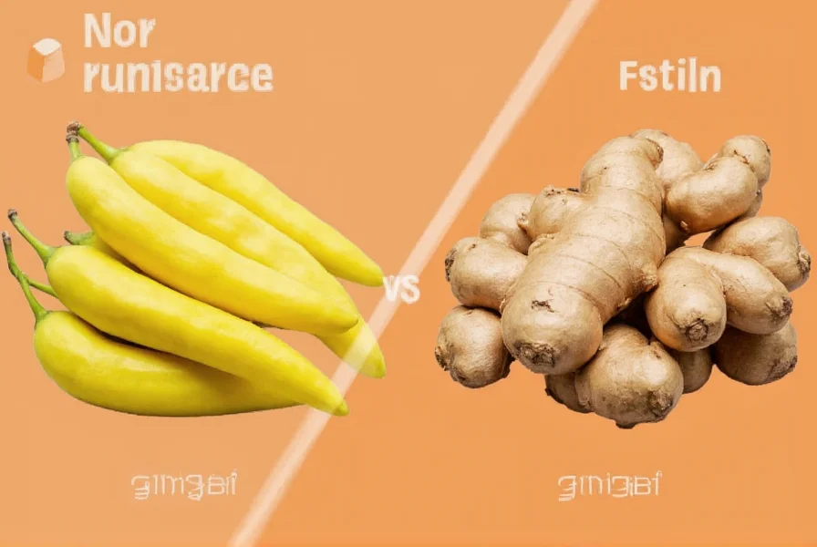 Fresh galangal and ginger at a farmer's market