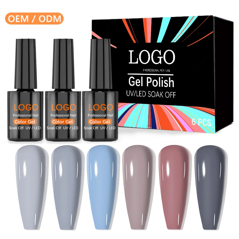 

Professional Gel Nail Polish Soak Off DIY Nail Art Popular Colors UV Gel Nail Polish For Salon, Grannyhair