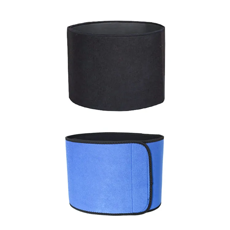 

Private label custom logo waist support slimming belt neoprene waist trainer for waist shaper, Black, blue