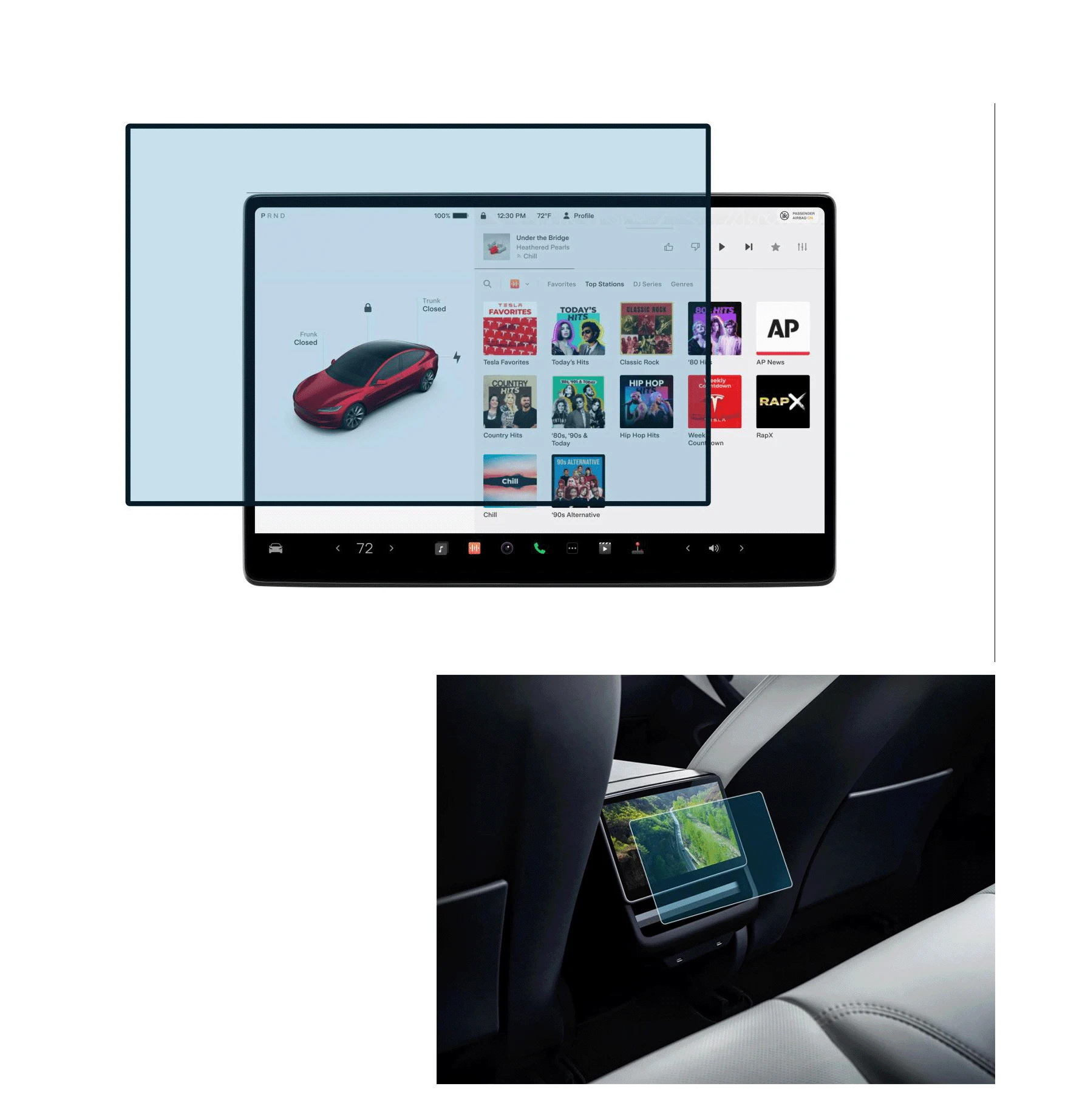 NEW Tesla Model 3 Highland 2024 Screen Protector Touchscreen 9H Tempered  Glass Anti-Scratch 2024