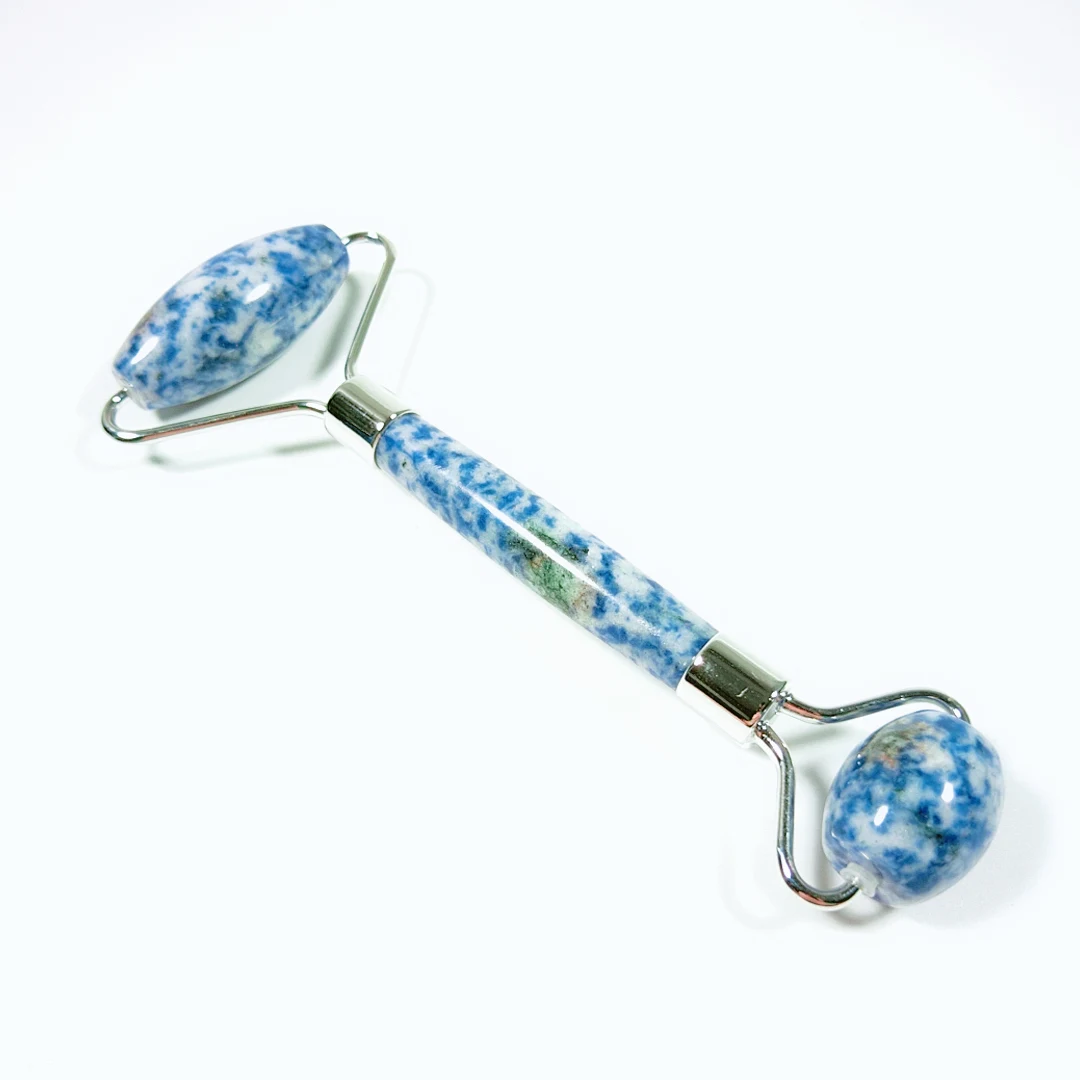 

Jade Face Massage Roller Blue spot stone Beauty Tool Facial Neck Eye Body Anti Ageing Therapy