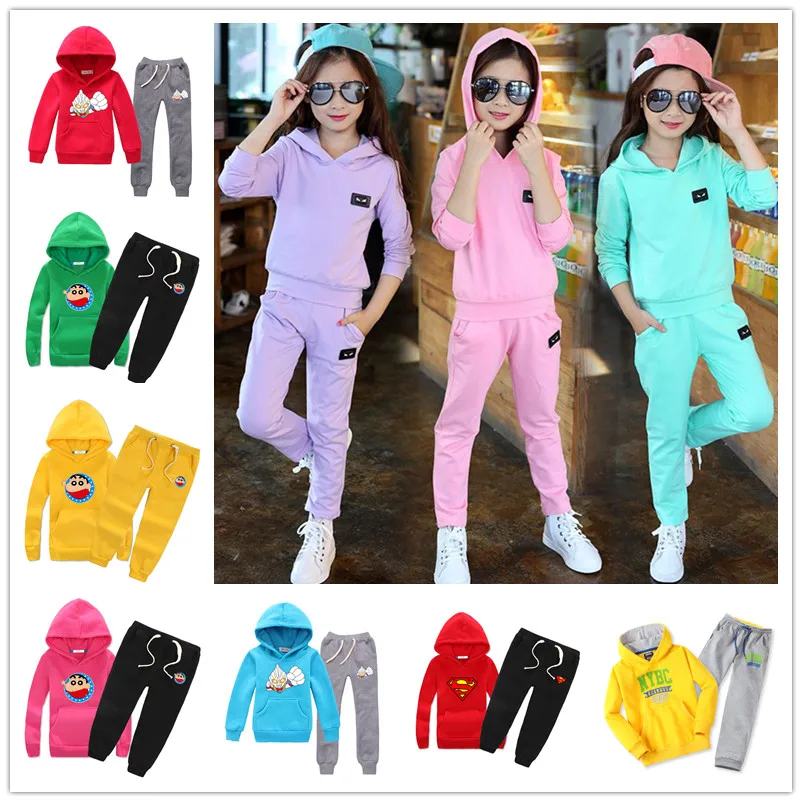 

Mix color mix design fashion kids hoodie suits stock for wholesale