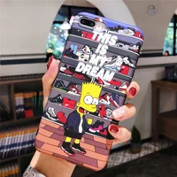 

Tide brand Simpson phone case for iphone 11pro Xsmax all-inclusive soft cover for iphone 7 8plus silicone protective case