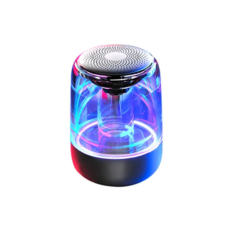

Mini Wireless Loudspeaker Colorful Light Crack Sound Audio Portable Subwoofer Support TF Card MP3 Player Bluetooth Speaker