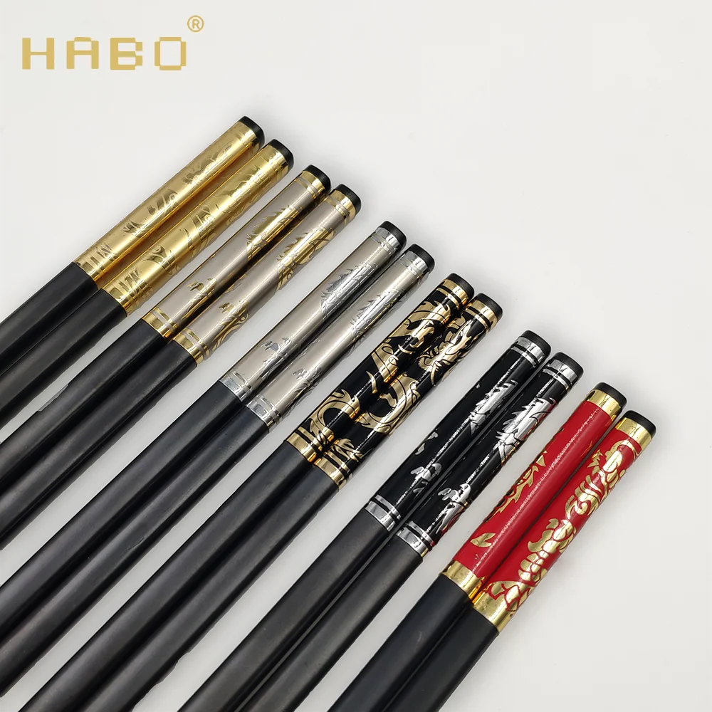 

Specializing in the production of Loong chinese wedding chopsticks gift sets, Black