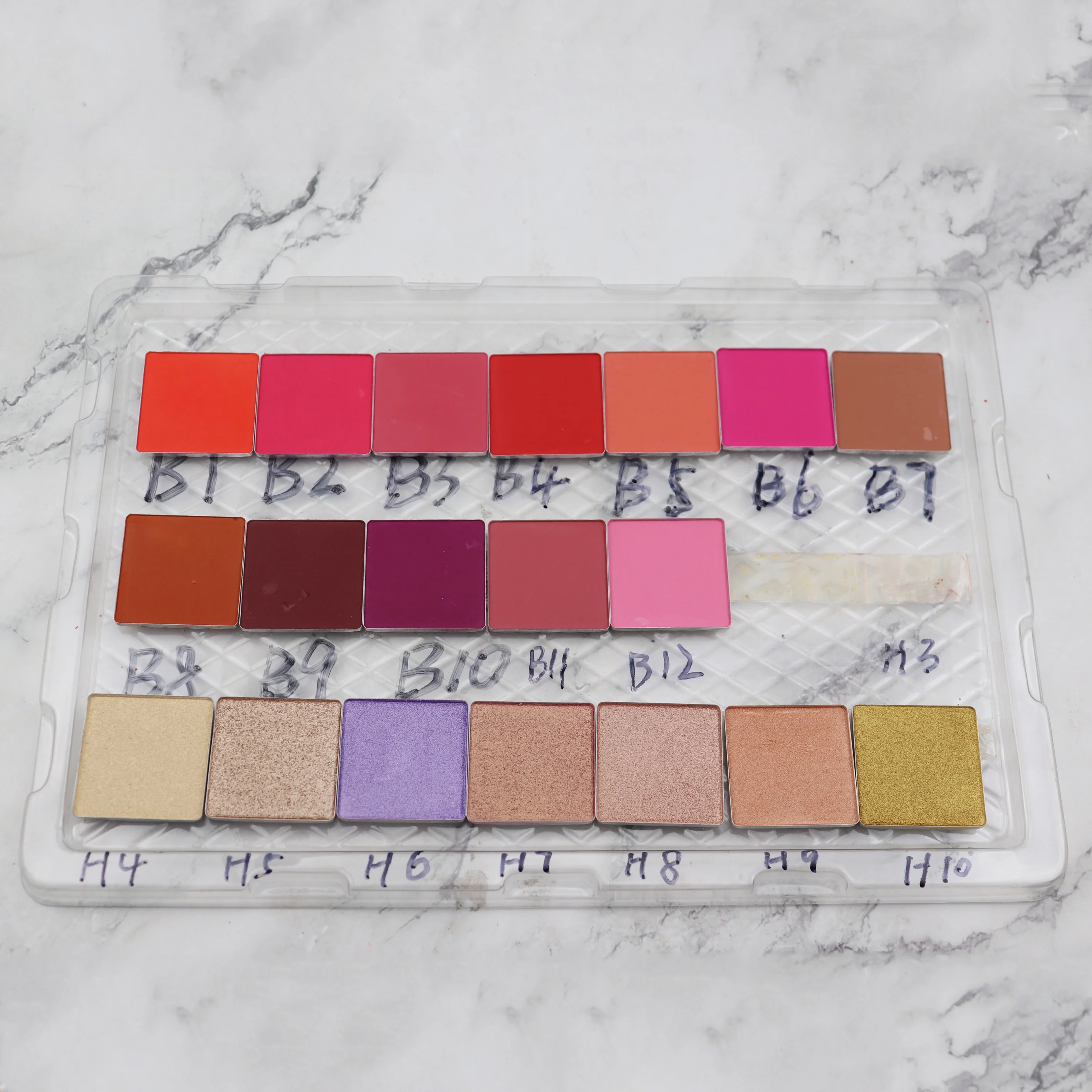 

blushes mini portable beautiful blush palette private label
