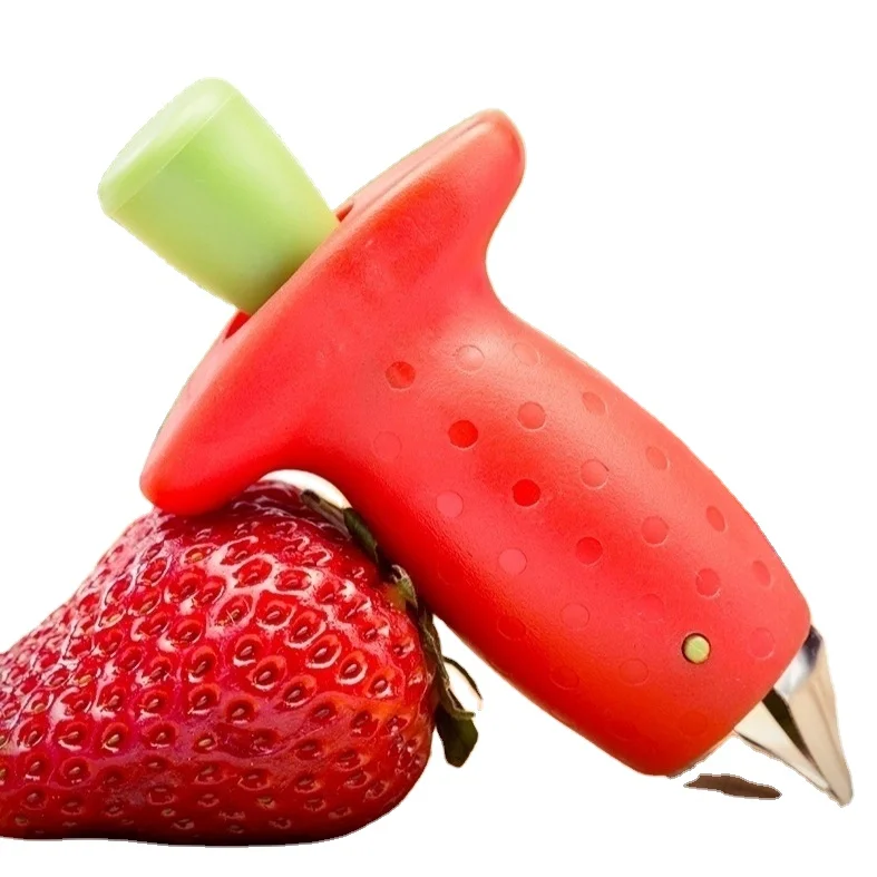 

Fruit Knife,strawberry Knife Creative Tomato Leaf Picking Nuclear Cutter Stainless Steel
