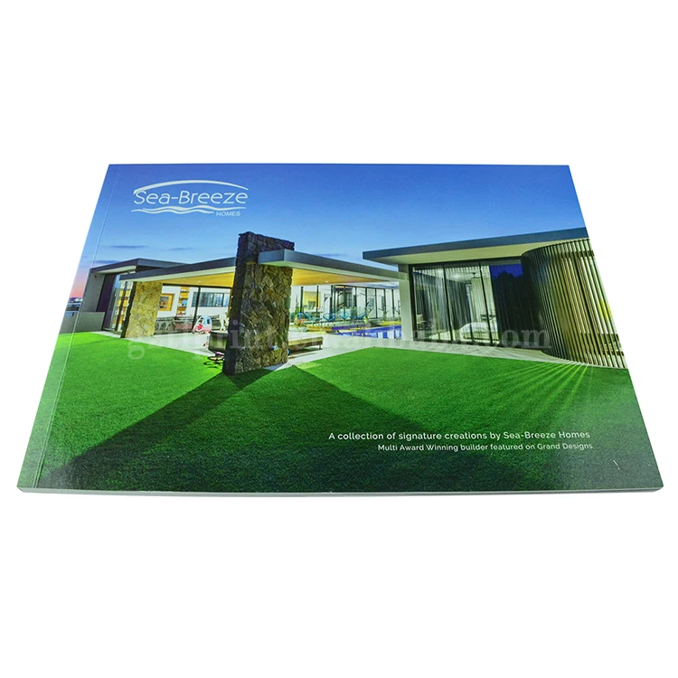 
China Softcover Photo Booklet CMYK Cheap Price Landscape Brochure Printing Service 