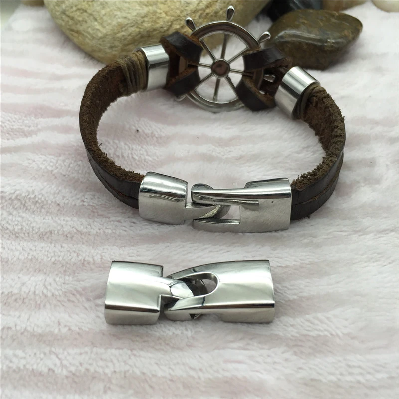 

XuQian Hot Selling Square Shape Stainless Steel Magnetic Clasp for Leather Bracelet