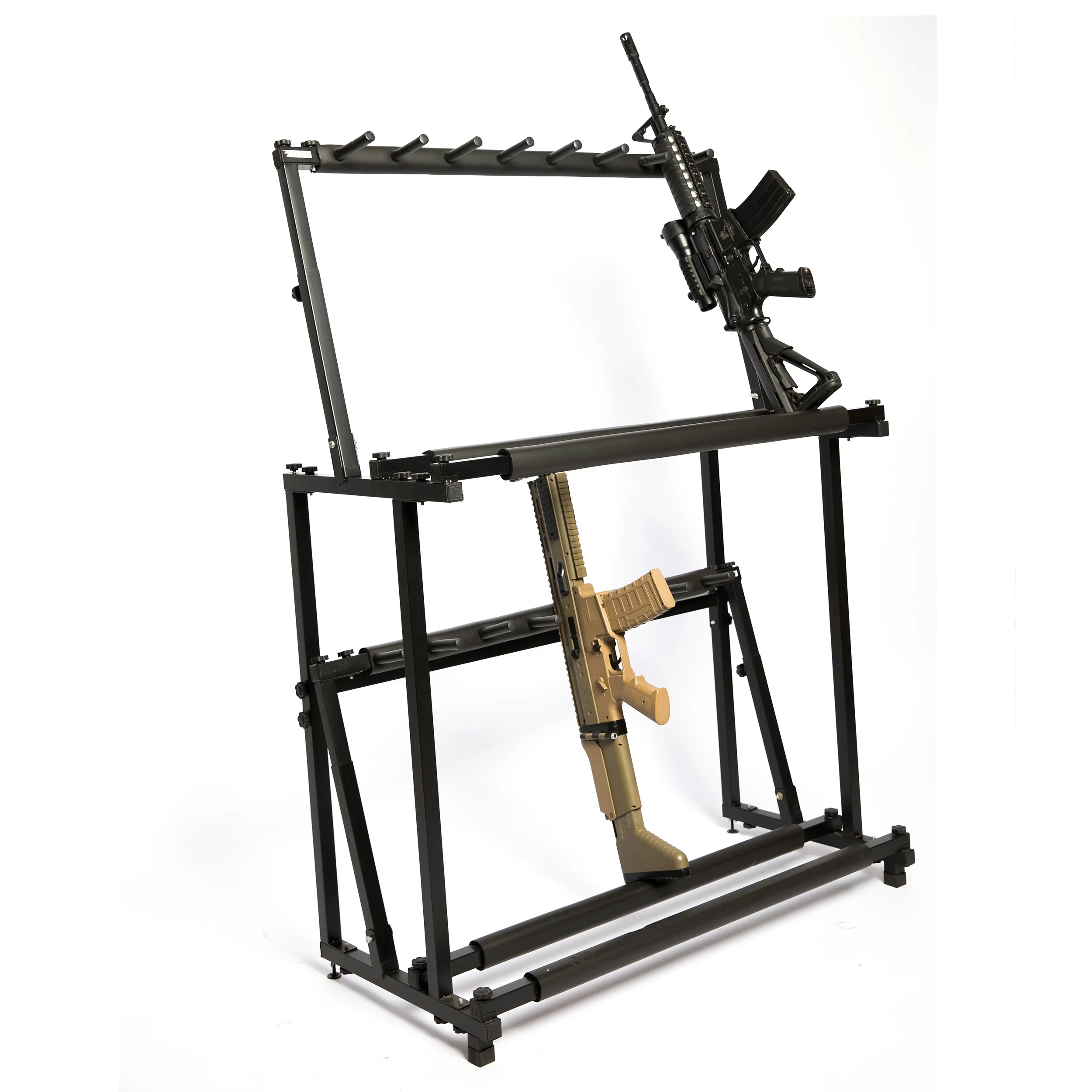 

new design 2021 High Quality Custom metal Wall Mount Gun Rack / Rifle Shotgun Display Stand games toys