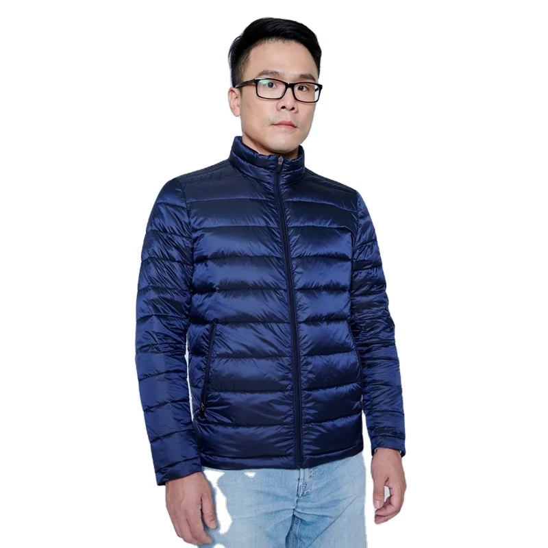 

wholesale thin ultra light warm plus size men winter nylon puffer duck filled men's down jacket