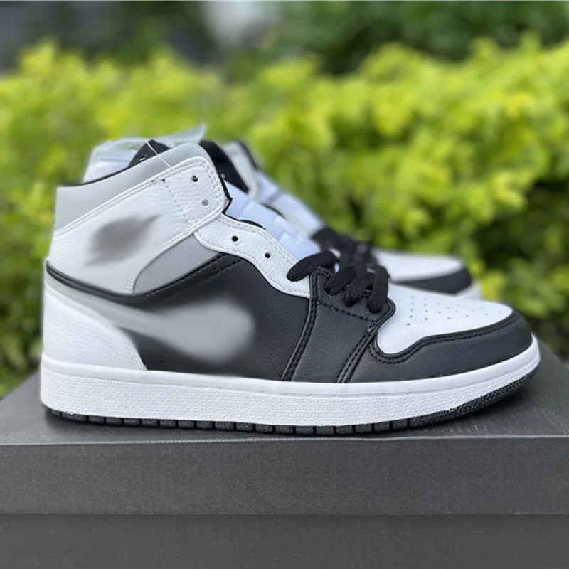 

Original Brand 1:1 AJ Fashion Genuine Leather Men Shoes Small Lightning Gray Vintage Basketball Shoes Top Quality Sports Shoes