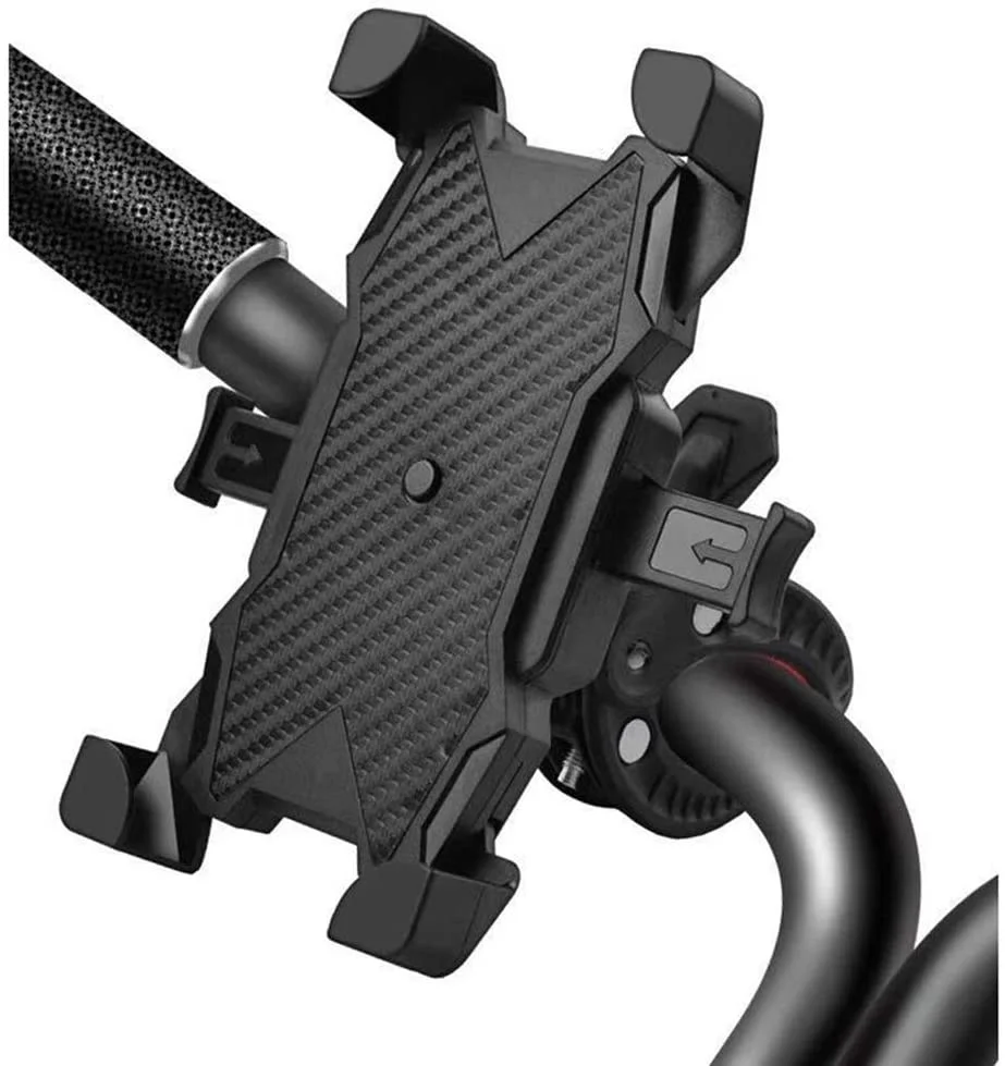 

2021 Universal 360 Rotation Adjustable Foldable Phone Holder Motorcycle Bike Mobile Stand Phone Mount, Black
