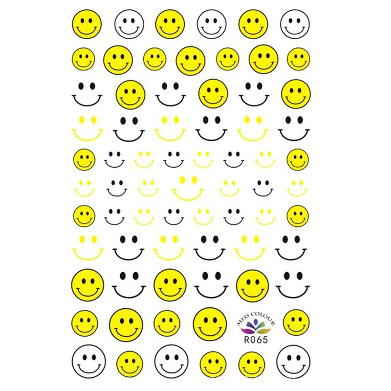 

Easy Use 3d Nail Sticker Carton Smiling Face Nail Art Stickers For Girl Hot Designers Stickers For Nail Art Decoration, Picture