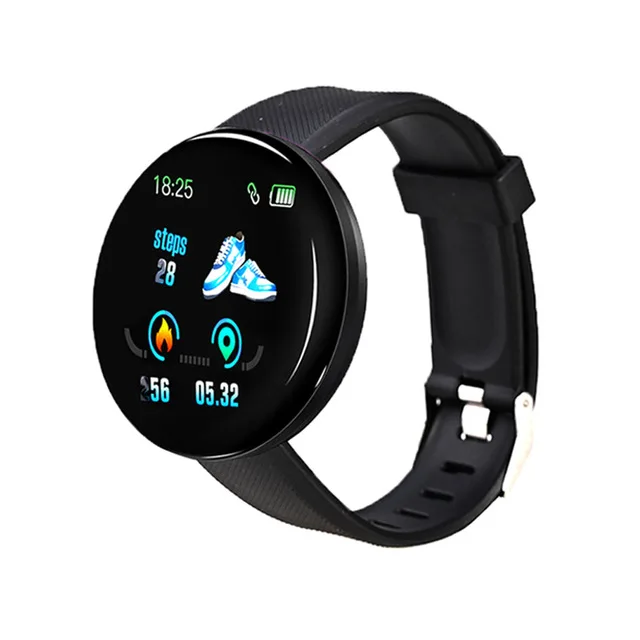 

Blood Pressure Heart Rate Monitor Cheap Mobile Smart Watch D18