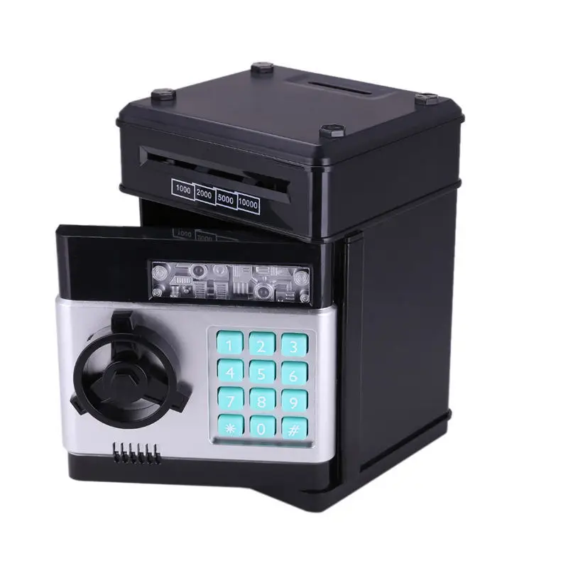 UCHOME New Automatic saving money Password Safe box ATM piggy bank mini safe box