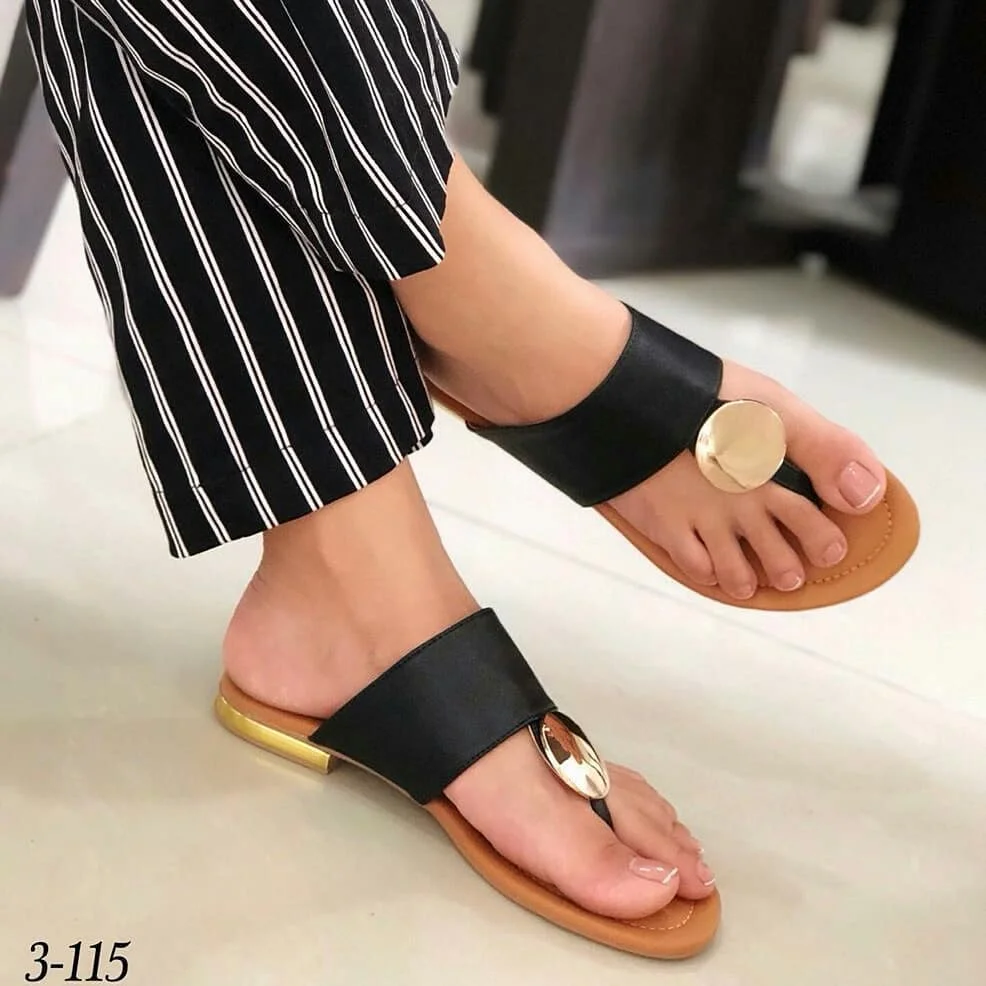 

Women's slippers summer 2021 new flat bottomed women's shoes clip toe large size leisure outdoor slippers drop shipping, Yellow, red, black