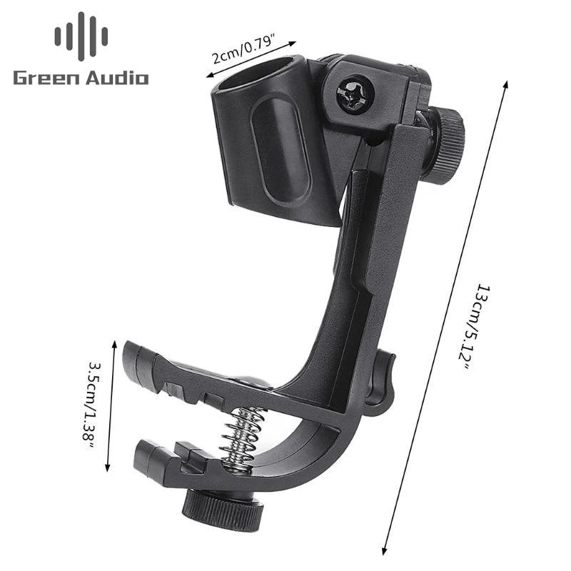 

GAZ-MH01 Adjustable Microphone Clips on Drum Rim Anti-shock Mount Clamp Stand Holder Tool