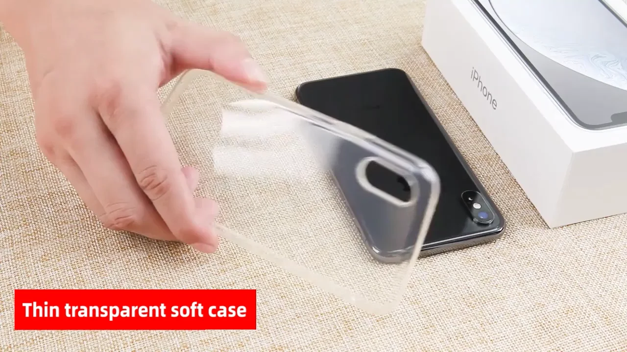 S20 Super Slim Crystal Clear Tpu Transparent Back Cover For Iphone X