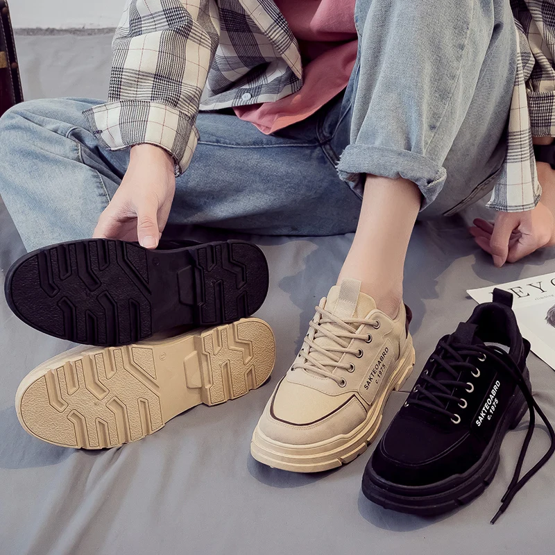 

Custom Brand High Quality Thick Sole Sport Shoes Hot Wholesale Breathable Men Sneakers Casual walking shoes, 3 colors