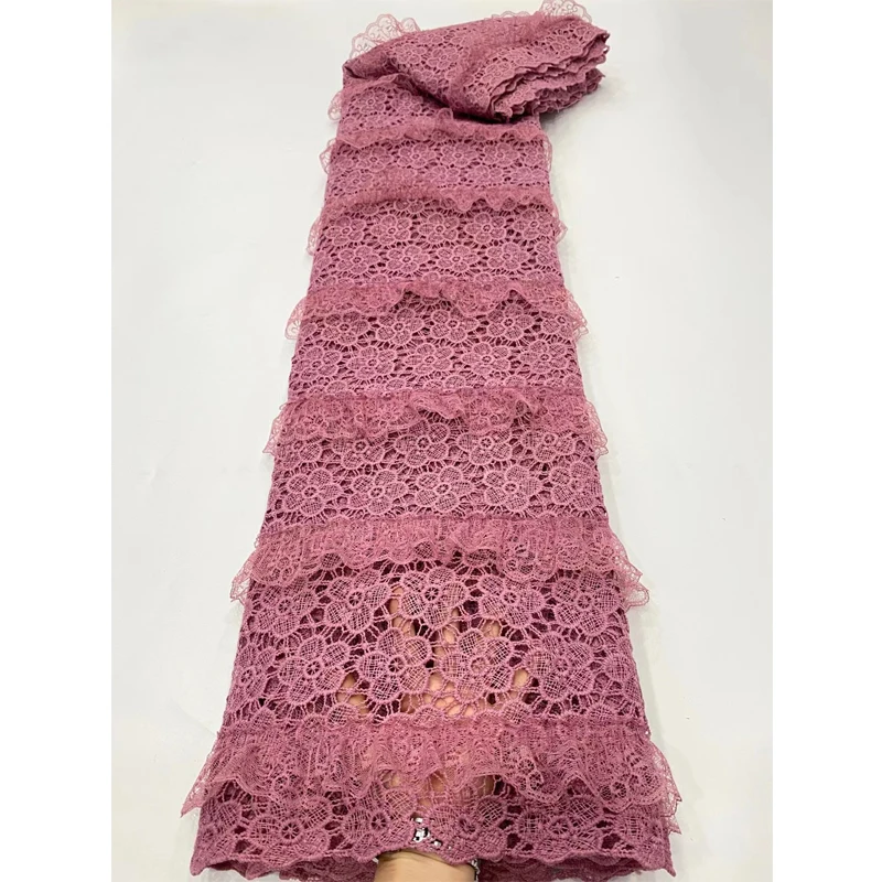 

Fashion 2021 latest cord lace for womens dresses and skirts guipure laces fabric, Can be customized