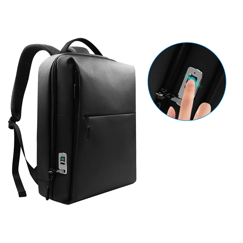 

Other Bag Smart USB Fingerprint Lock Security Laptop Backpack, Black