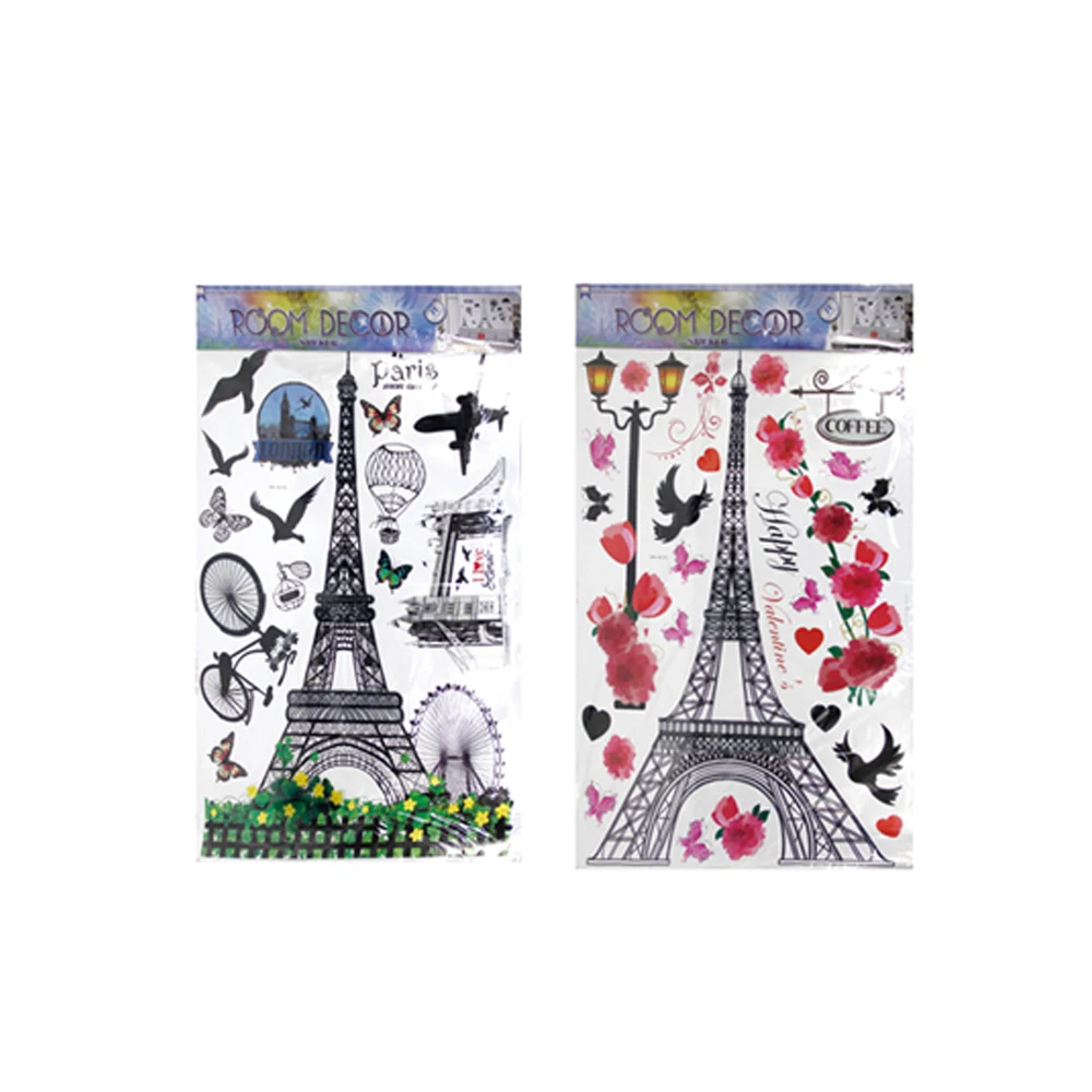

Wholesale exquisite wall stickers home tower flower pattern children's room wall sticker decoration