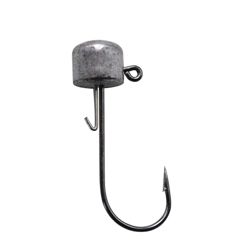 

Sea ocean fishing 2.5g 3.5g 5g 6g nude color mushroom-shaped NED for soft bait jig hook fish hook, Silver