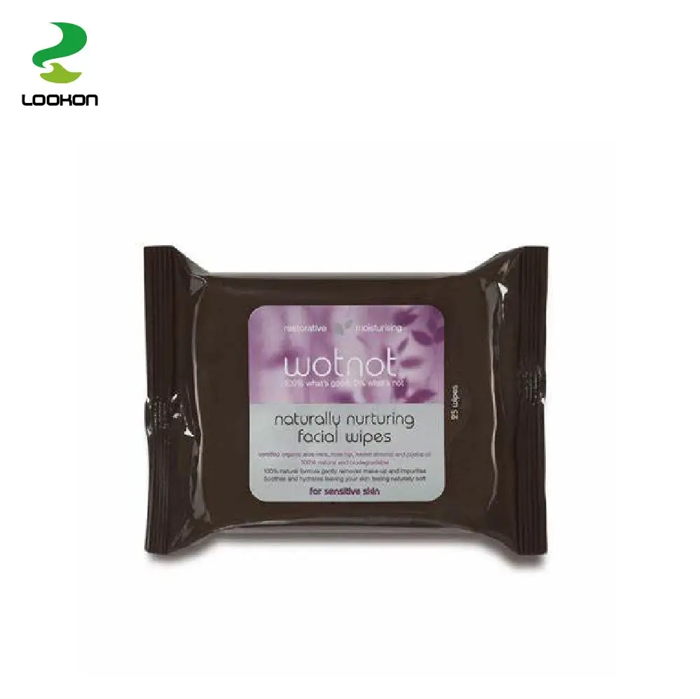 

Lookon Hypoallergenic Distribuidores Custom Premium Quality Hot Sale Facial Wipes With Coconut Count Private For Oil Wet 20ct