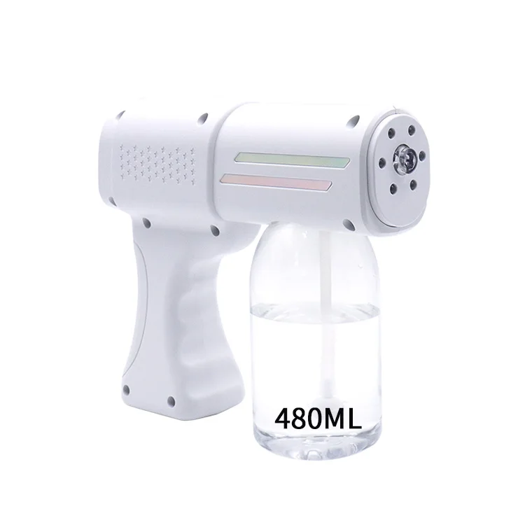 

Stylish 480ML Steam Fogger K7 Wireless Nano Spray Gun with Blue Light, White/black or customized