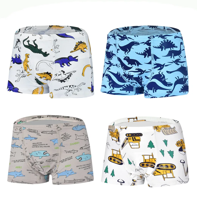 

Wholesale Breathable Cartoon Soft Children Underwear Kids Boxer Briefs